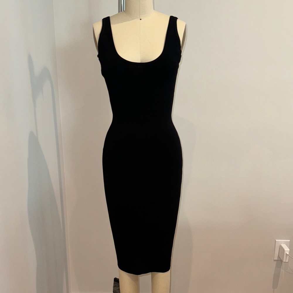 Ronny Kobo simple, black bandage dress